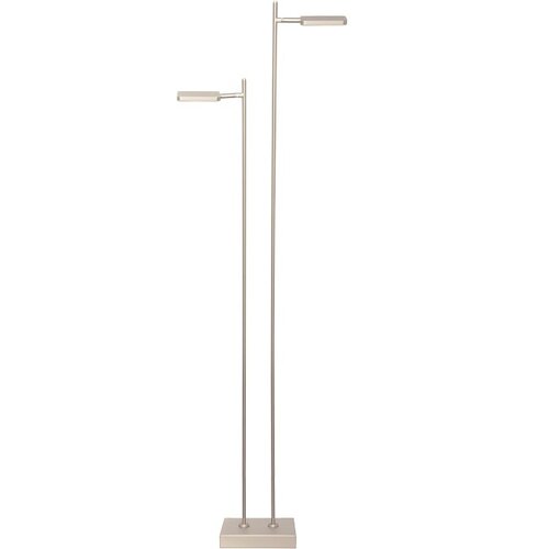 Moderne vloerlamp Block 2-lichts staal