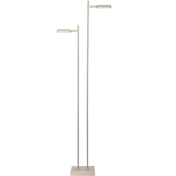 Freelight Moderne vloerlamp Block 2-lichts staal