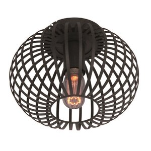 Freelight Moderne plafondlamp Aglio Ø25 cm zwart