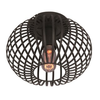 Plafondlamp Aglio Ø25 cm Zwart