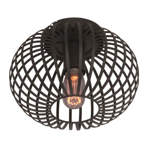 Moderne plafondlamp Aglio Ø25 cm zwart