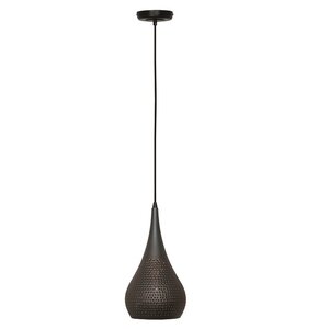 Freelight Industriële hanglamp Bruciato 1-lichts zwart bruin