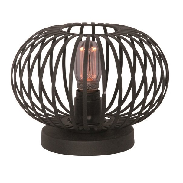 Freelight Moderne tafellamp Aglio Ø25 cm zwart