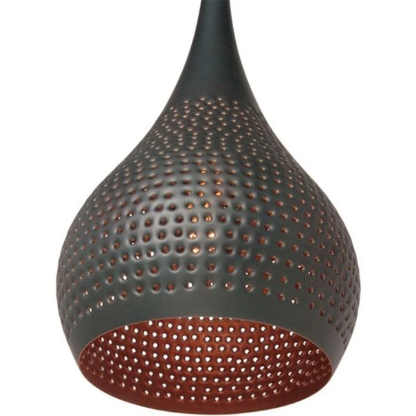 Freelight Industriële hanglamp Bruciato 3-lichts zwart bruin