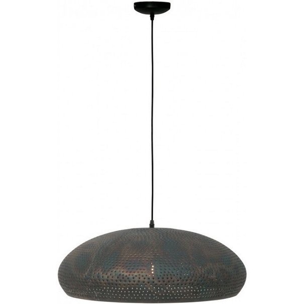 BelaLuz Industriële hanglamp Cambal Ø53 cm zwart bruin