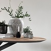 Landelijke eettafel Timeless 200 x 100 cm ovaal teakhout