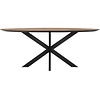 Landelijke eettafel Timeless 200 x 100 cm ovaal teakhout