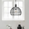 BelaLuz Landelijke hanglamp Las Salinas zwart rattan