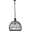BelaLuz Landelijke hanglamp Las Salinas zwart rattan