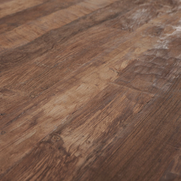 Landelijk industriële Eettafel Beam 225 x 100 cm gerecycled teakhout