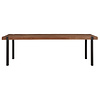 Landelijk industriële Eettafel Beam 250 x 100 cm gerecycled teakhout