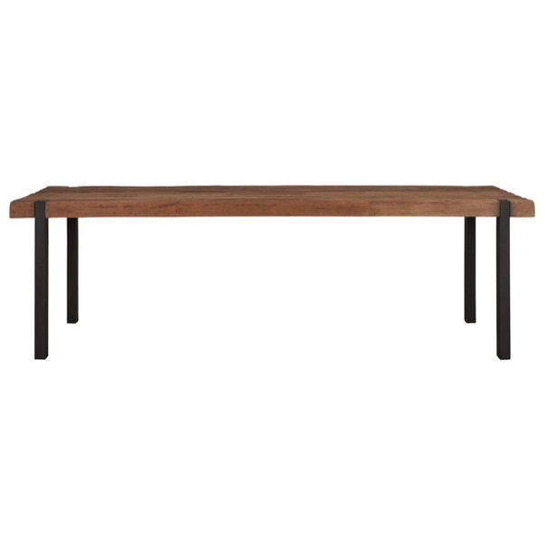 Landelijk industriële Eettafel Beam 250 x 100 cm gerecycled teakhout