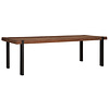 Landelijk industriële Eettafel Beam 250 x 100 cm gerecycled teakhout