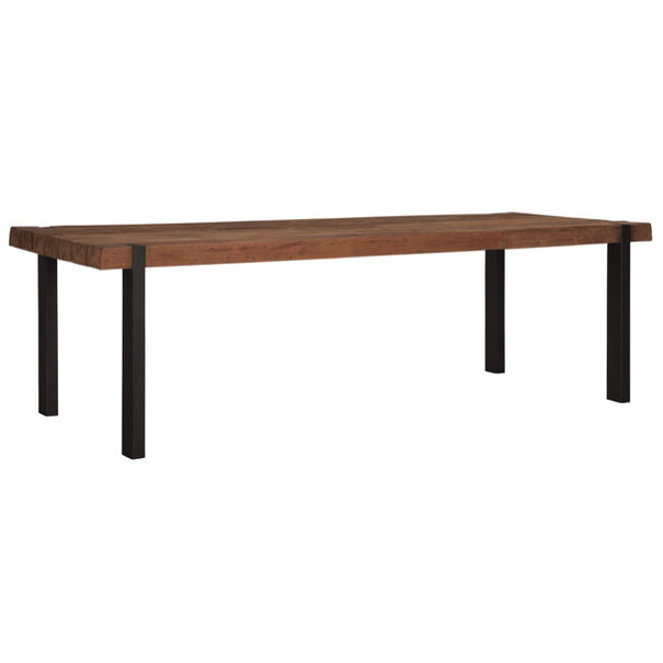 Landelijk industriële Eettafel Beam 250 x 100 cm gerecycled teakhout