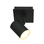 Moderne- Opbouwspot - 1-lichts - IP44 - Zwart - Points Noirs -