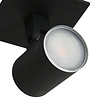 Steinhauer Moderne opbouwspot Points Noirs 1-lichts IP44 zwart