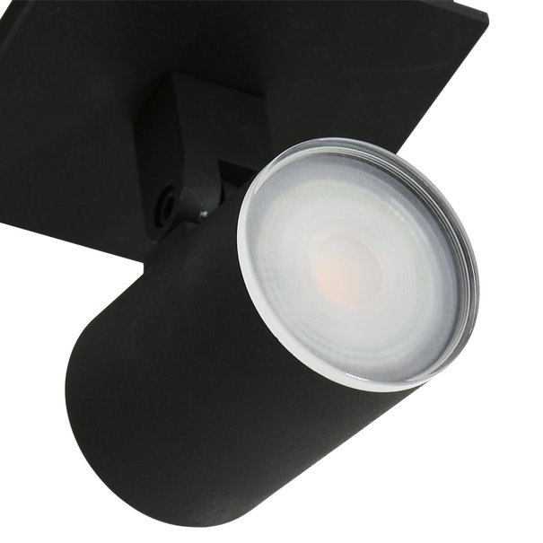 Steinhauer Moderne opbouwspot Points Noirs 1-lichts IP44 zwart