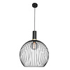 Mexlite Moderne hanglamp Aureole Ø45 cm zwart