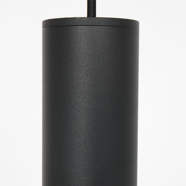 Mexlite Moderne hanglamp Aureole Ø45 cm zwart