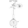 Mexlite Moderne hanglamp Aureole Ø45 cm zwart