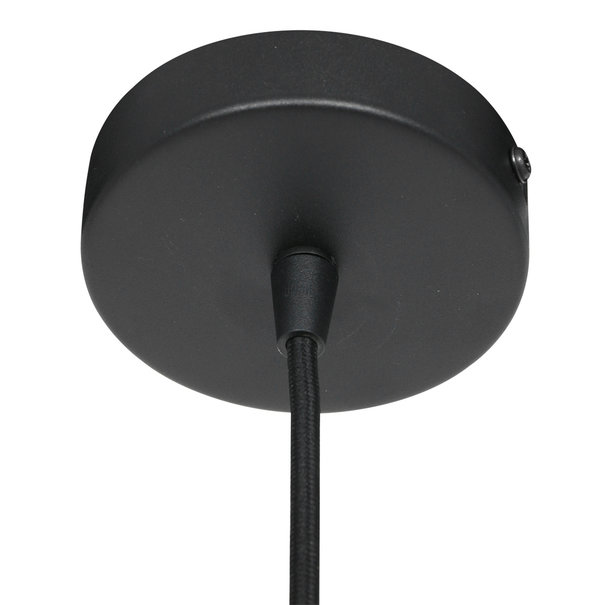 Mexlite Moderne hanglamp Aureole Ø45 cm zwart