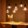 Steinhauer Moderne hanglamp Flere 6-lichts zwart