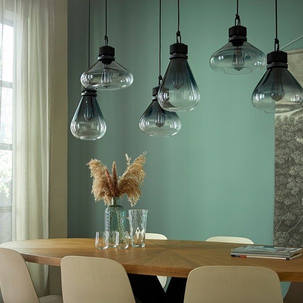 Steinhauer Moderne hanglamp Flere 6-lichts zwart