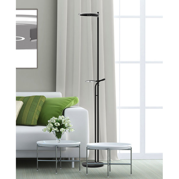 Steinhauer Moderne - Vloerlamp - Zwart met helder glas - Turound