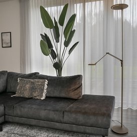 Vloerlamp Zodiac LED Brons