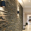 Steinhauer Moderne buiten wandlamp Logan 2-lichts taps zwart