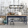 Mexlite Industriële hanglamp Buckley 4-lichts zwart