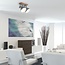 Mexlite Landelijke - Opbouwspot - Grijs - 2 lichts - Gearwood