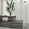 Steinhauer Moderne vloerlamp Zenith Plus leeslamp staal