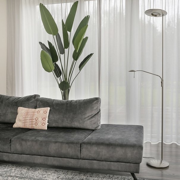 Steinhauer Moderne - Vloerlamp - Staal - Plus leeslamp - Zenith