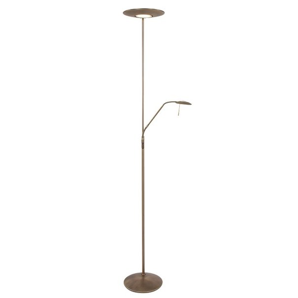 Steinhauer Klassieke vloerlamp Zenith Plus leeslamp brons