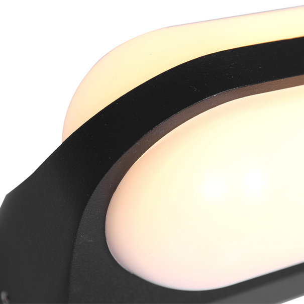 Steinhauer Moderne buiten wandlamp Siargao 7W IP65 zwart
