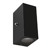 Steinhauer Moderne buiten wandlamp Logan 2-lichts IP54 zwart