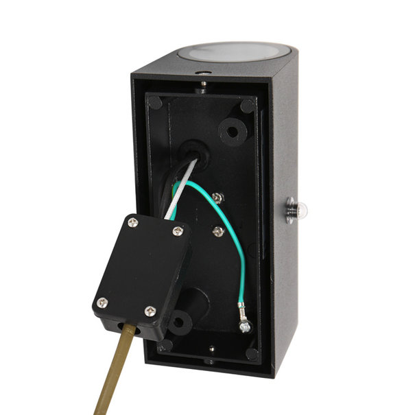 Steinhauer Moderne buiten wandlamp Logan 2-lichts IP44 zwart