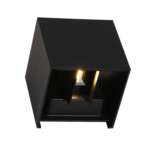 Steinhauer Moderne buiten wandlamp Logan 2-lichts IP54 zwart