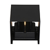 Steinhauer Moderne buiten wandlamp Logan 2-lichts IP54 zwart