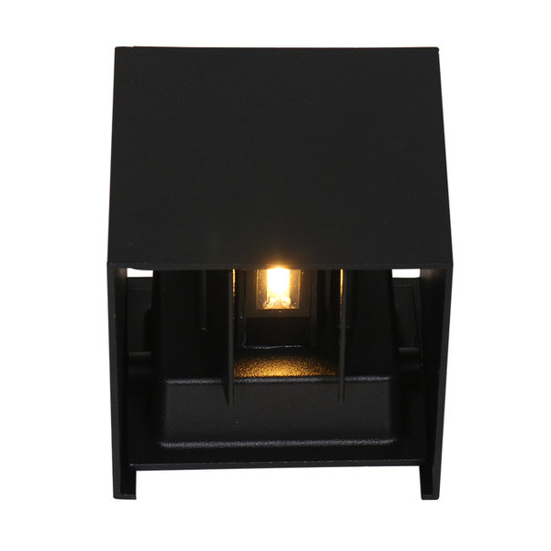 Steinhauer Moderne buiten wandlamp Logan 2-lichts IP54 zwart