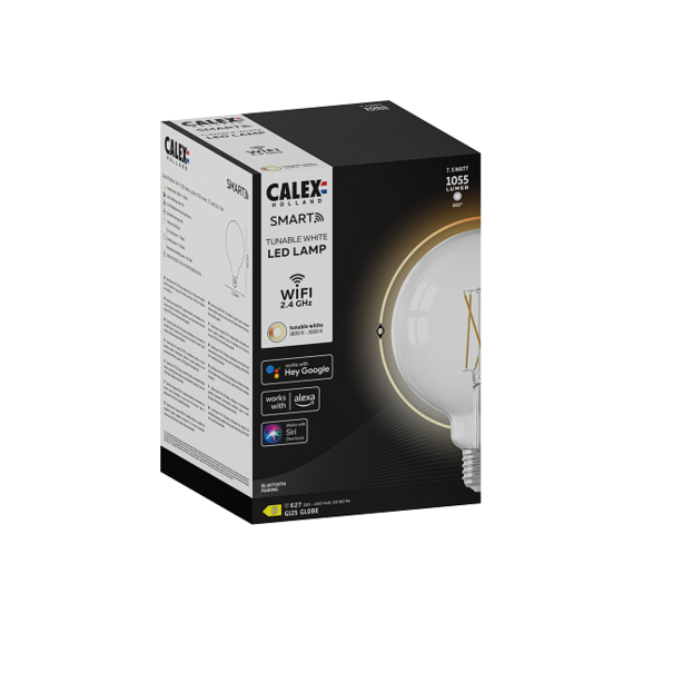 Calex Calex Smart LED E27 7W Ø12,5 cm bol helder