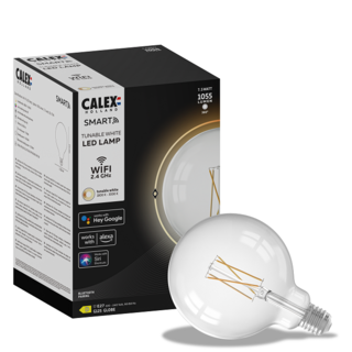 Calex Smart LED 7W 12,5 cm bol helder