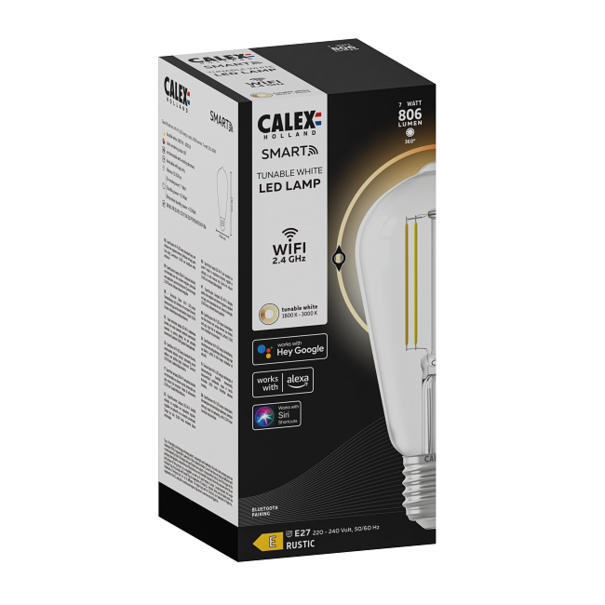 Calex Calex Smart LED E27 7W edison helder