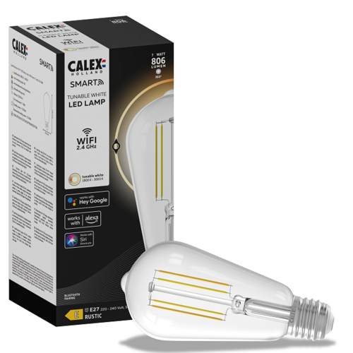 Calex Smart LED E27 7W edison helder