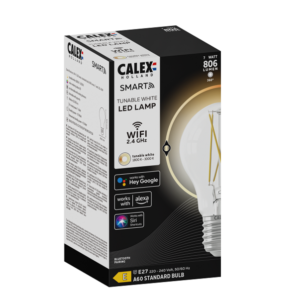 Calex Calex Smart LED E27 7W peer helder