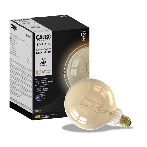 Calex Calex Smart LED E27 7W Ø12,5 cm Bol Amber