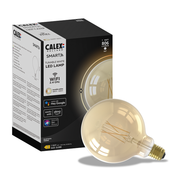 Calex Smart LED 7W 12,5 cm Bol Amber