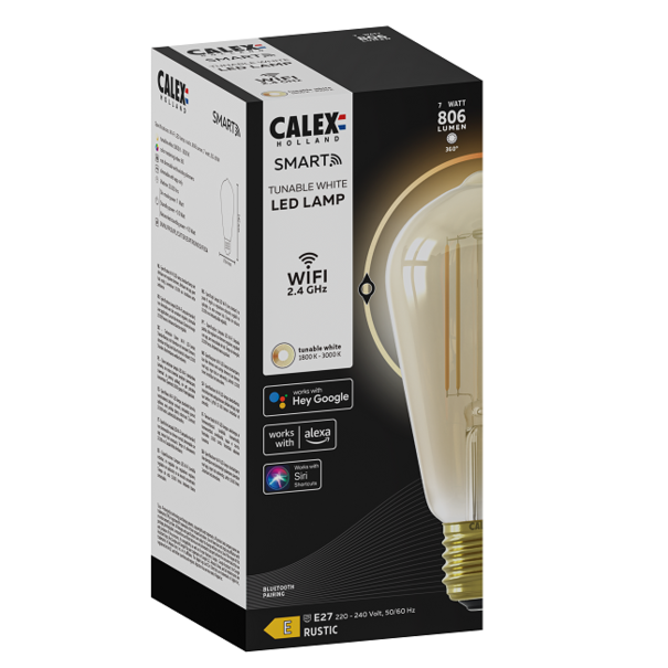 Calex Calex Smart LED E27 7W edison amber
