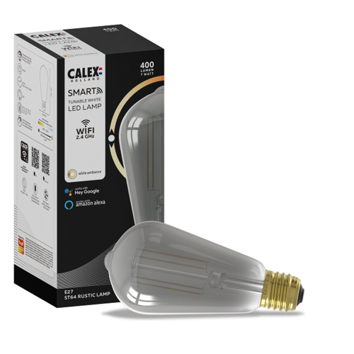 Calex Smart LED E27 7W edison smoke